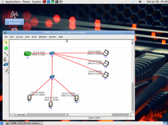 Network Simulator (fork CORE - Live USB) Screenshot 1